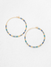HOLLY YASHI Sierra Large Hoop Earrings - Blue and Gold