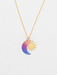 Holly Yashi Sun and Moon Pendant Necklace - Sunrise
