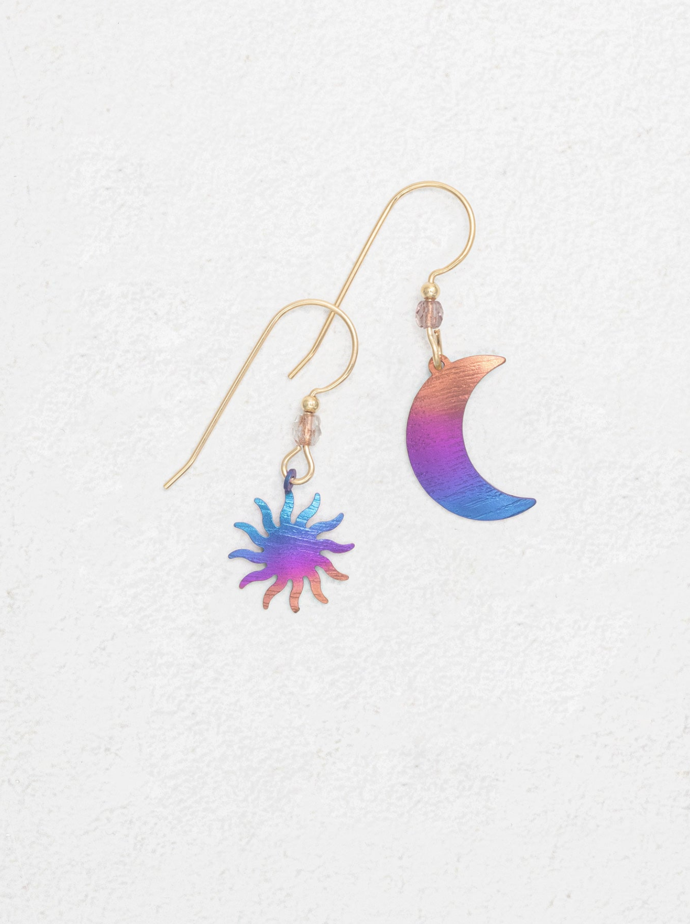 Holly Yashi Sun and Moon Earrings - Sunrise