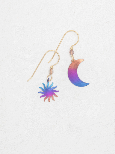 Holly Yashi Sun and Moon Earrings - Sunrise