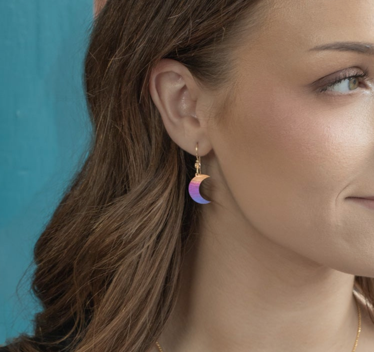 Holly Yashi Sun and Moon Earrings - Sunrise