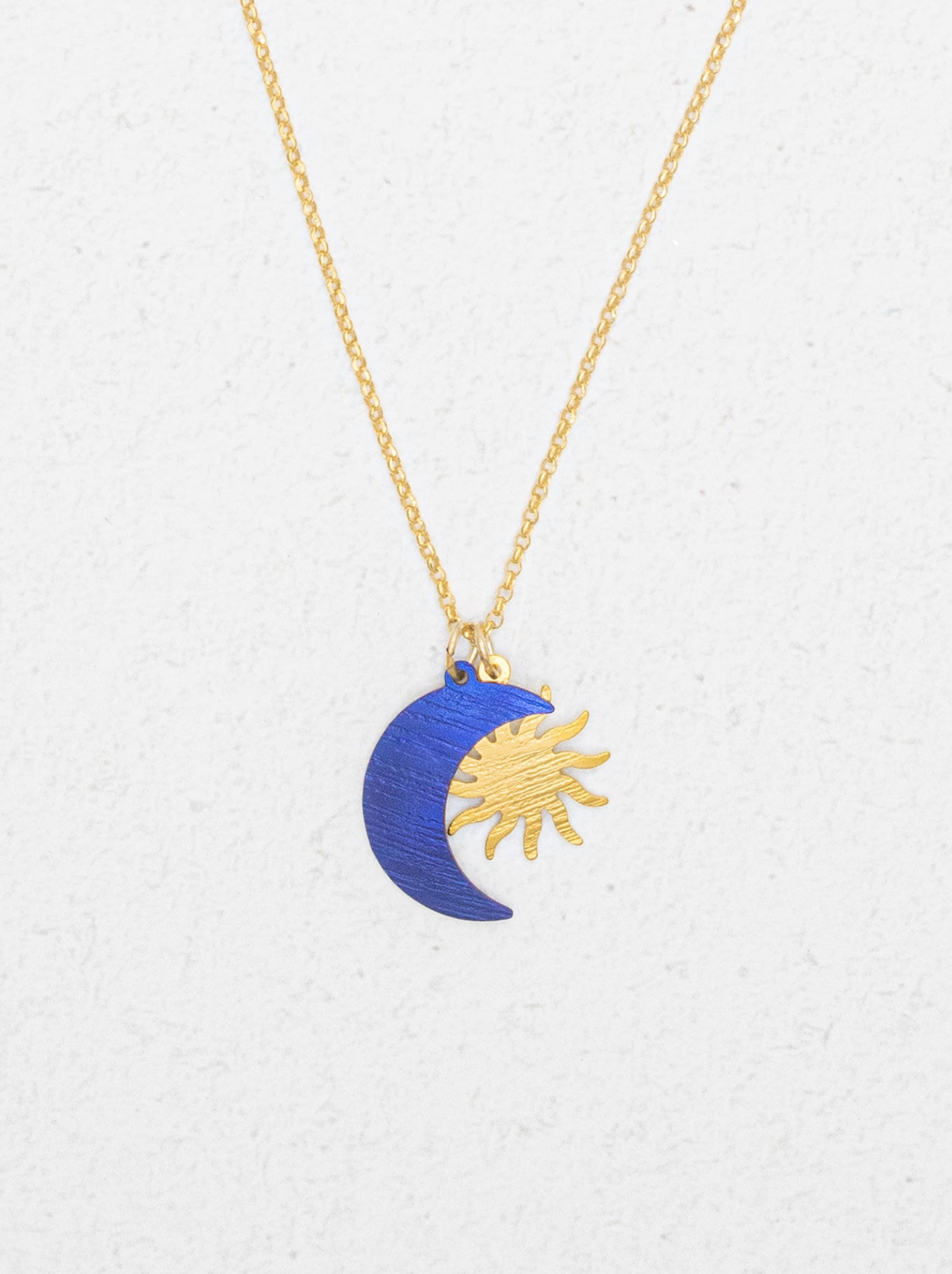 Holly Yashi Sun and Moon Pendant Necklace - Midnight Blue