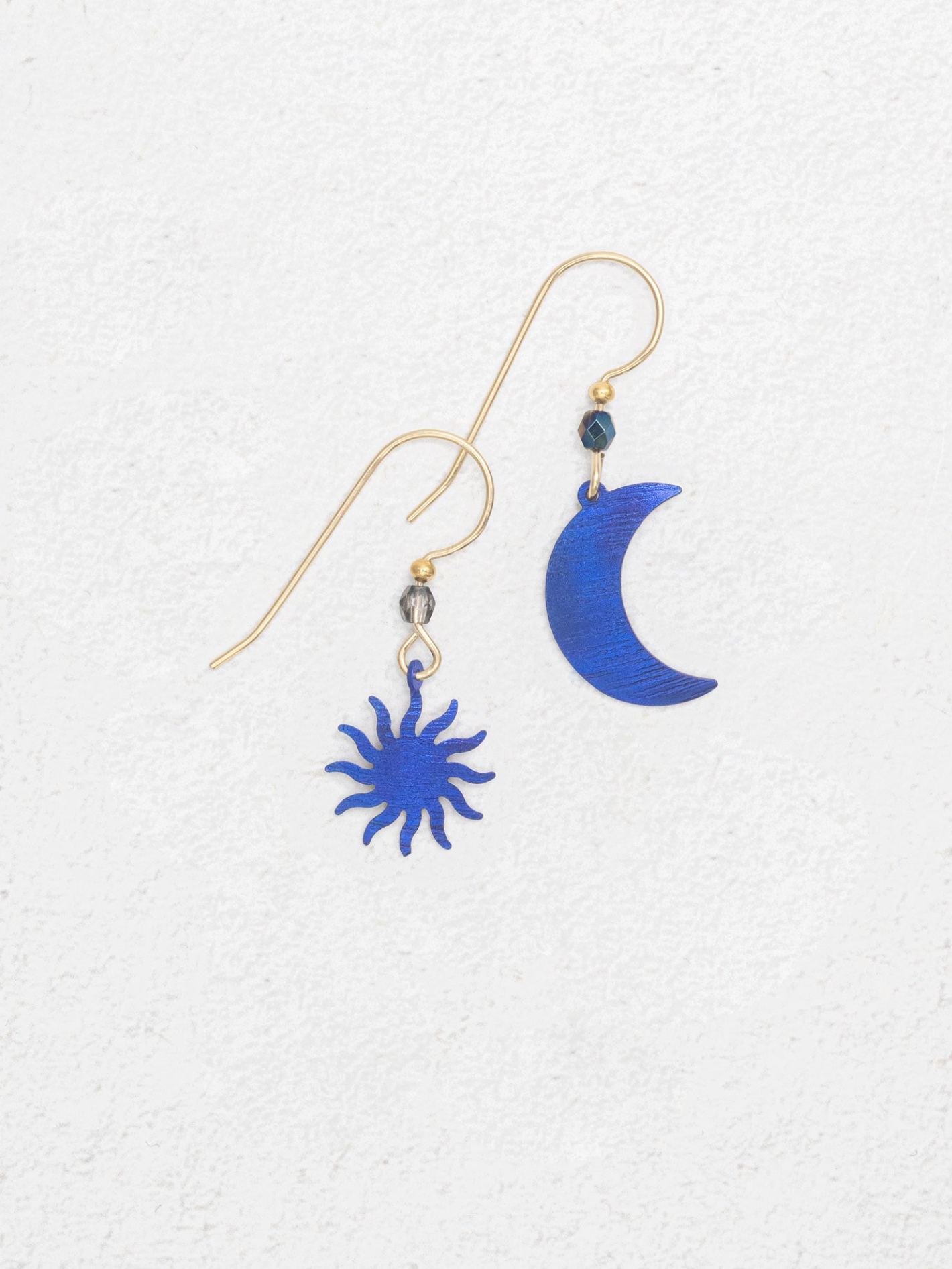 Holly Yashi Sun and Moon Earrings - Midnight Blue