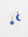 Holly Yashi Sun and Moon Earrings - Midnight Blue