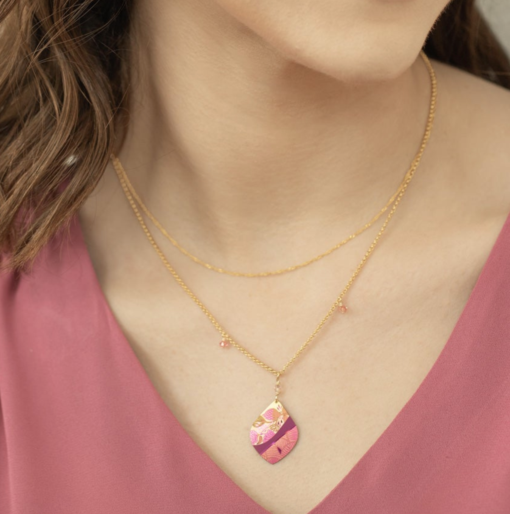 Holly Yashi Special Edition Lani Necklace - Pink