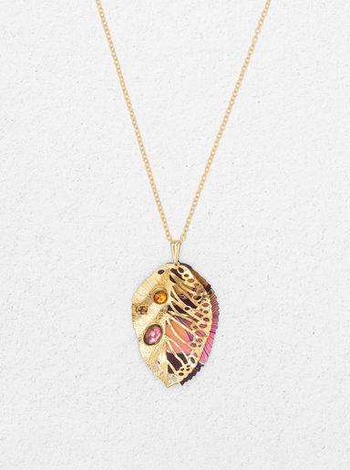Holly Yashi Perennial Elm Necklace - Amber