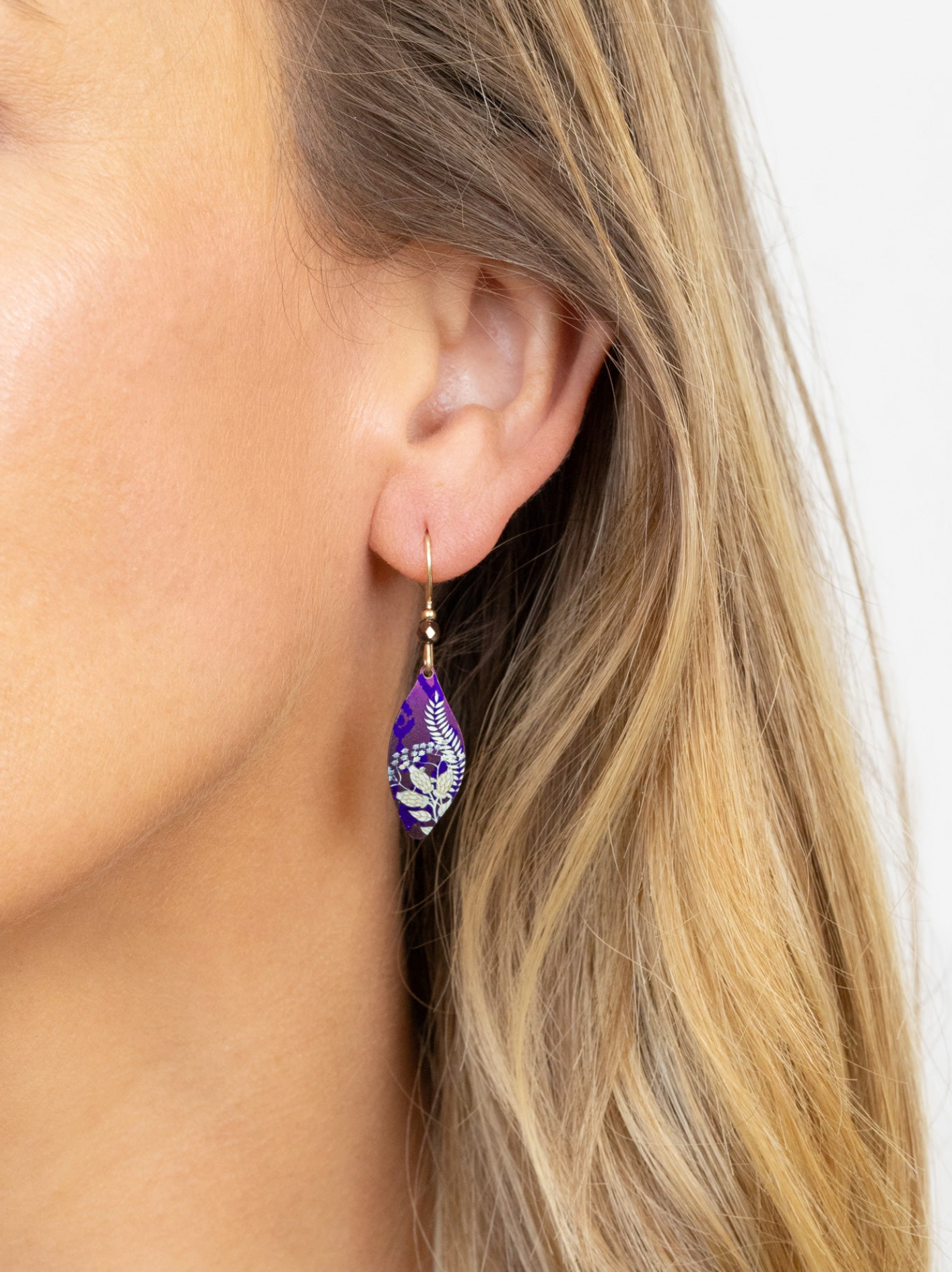 HOLLY YASHI Autumn Echo Earrings - Plum Sage