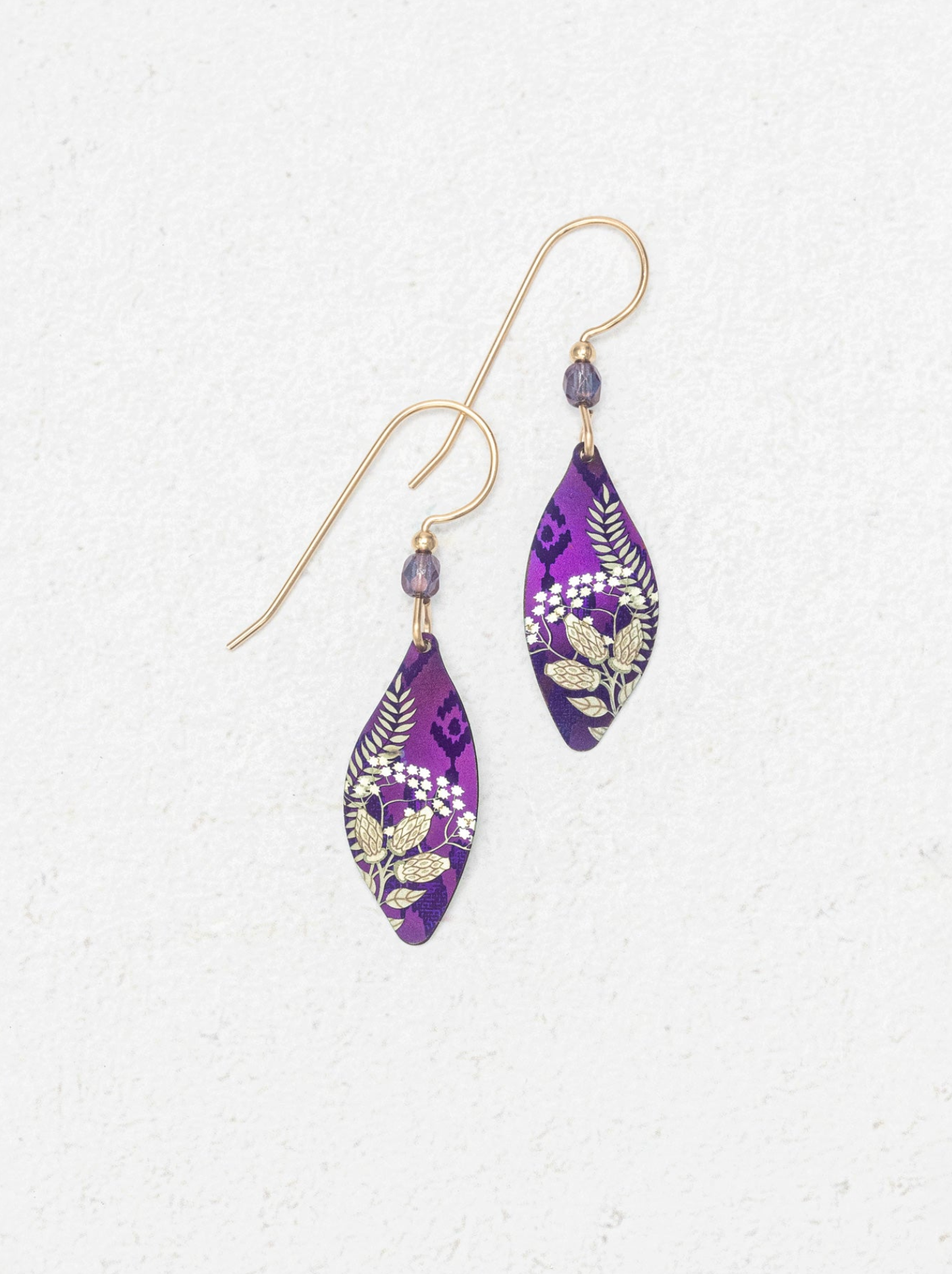 HOLLY YASHI Autumn Echo Earrings - Plum Sage