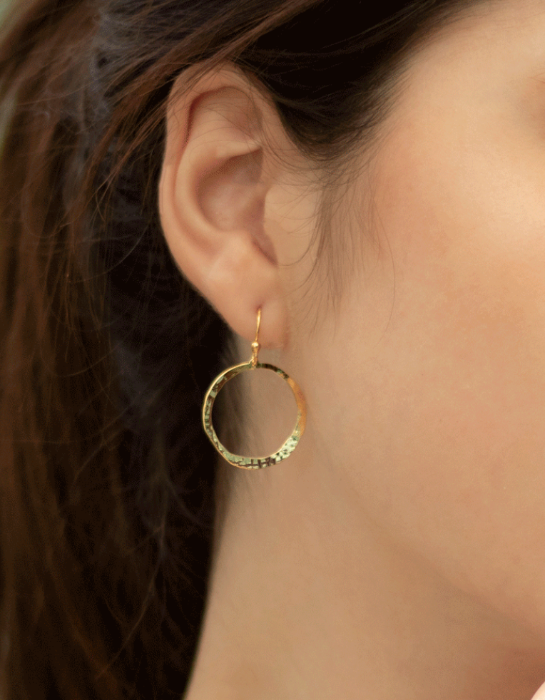 Holly Yashi Connie Petite Hoop Earrings - Gold