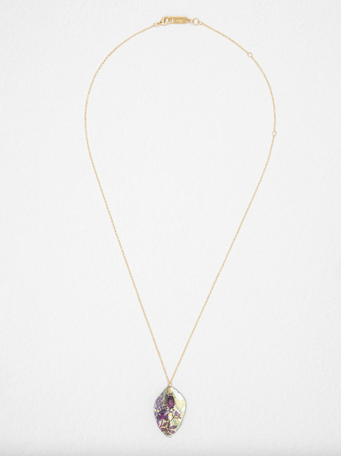 Holly Yashi Blooming Elm Necklace - Sage