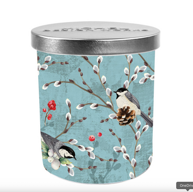 MICHEL DESIGNS Winterberry & Balsam Decorative Glass Candle