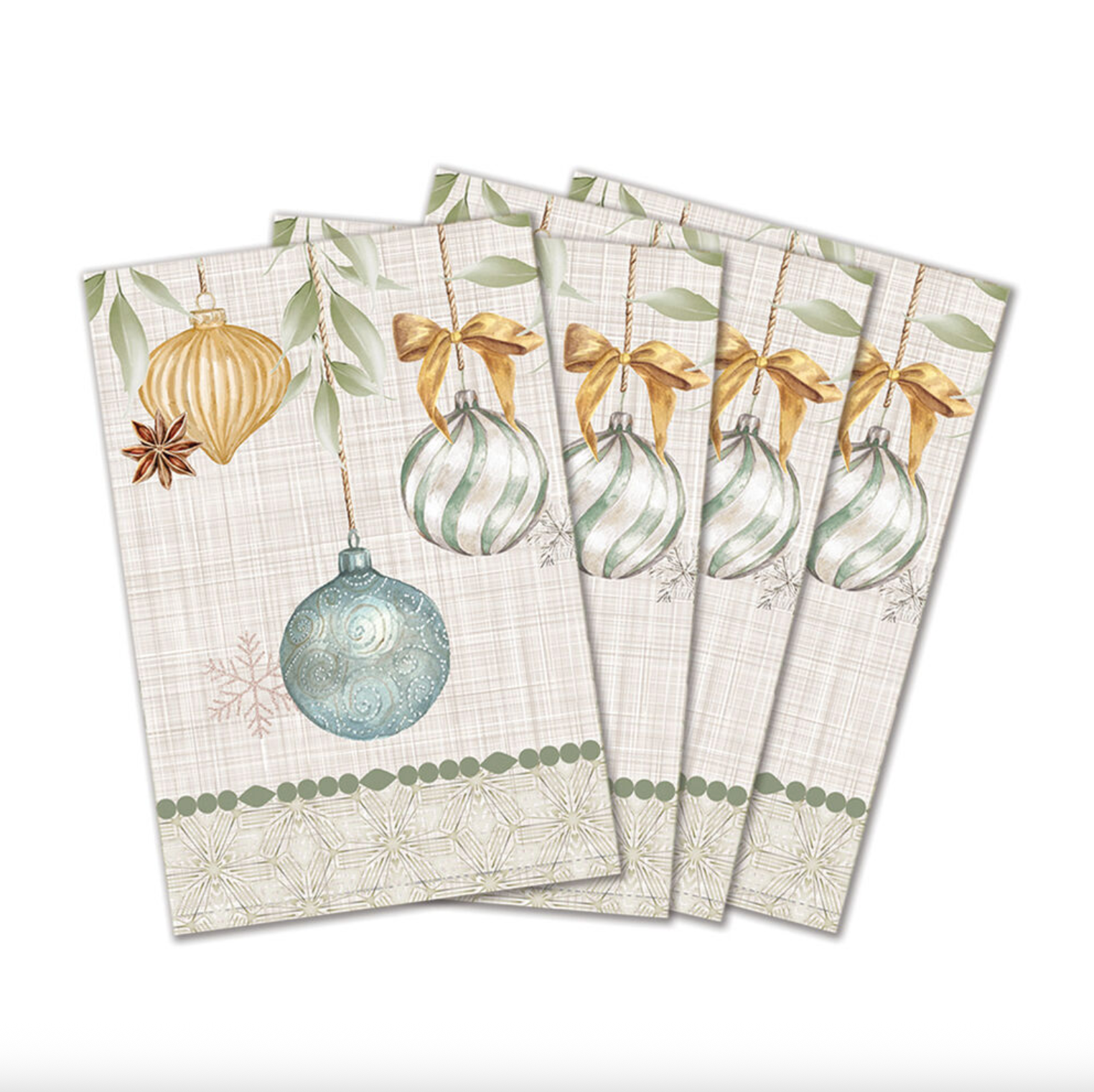 Peace on Earth Cotton Napkins - Set of 4