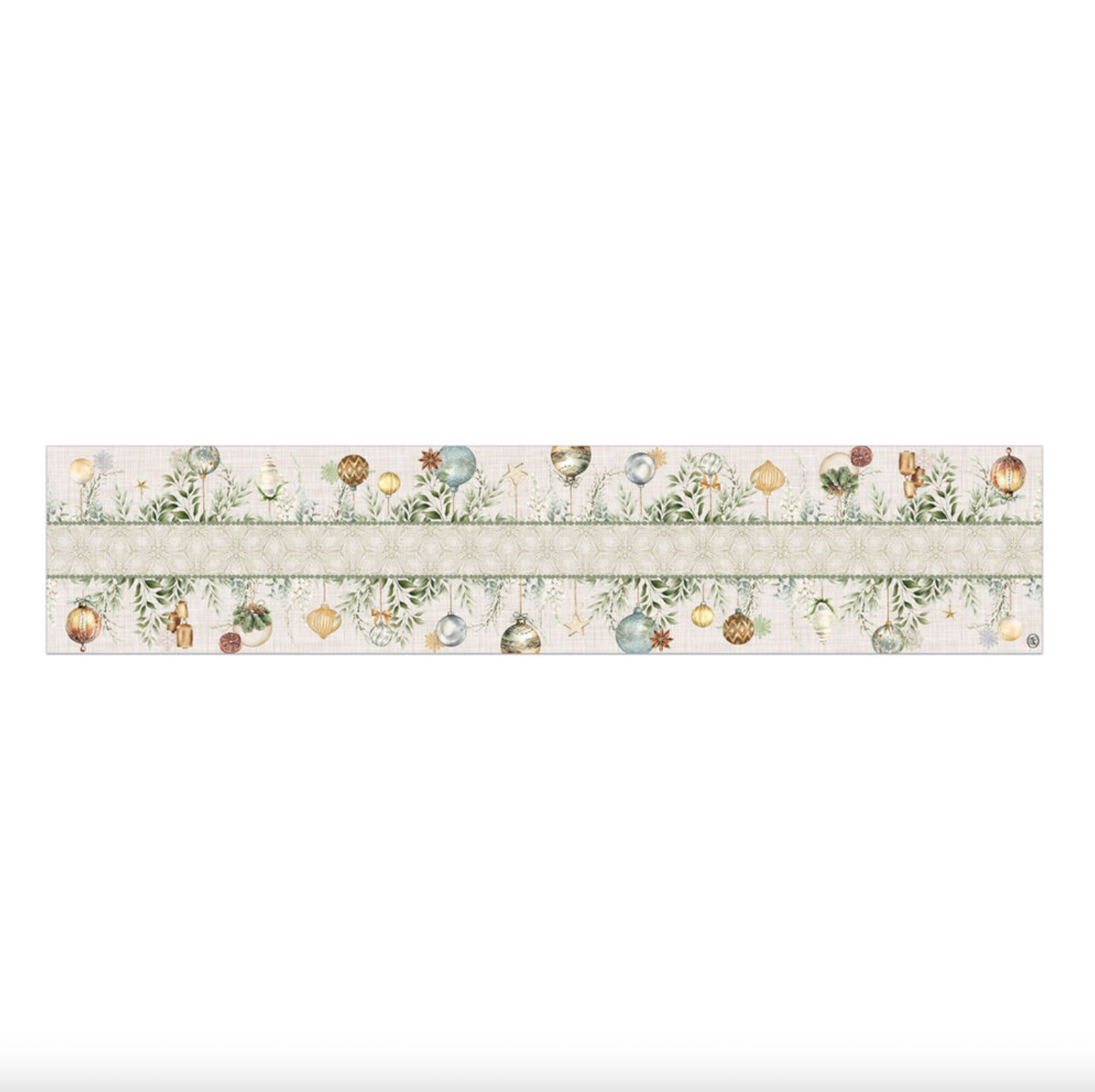 Michel Designs Peace On Earth Table Runner
