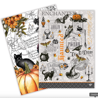Trick or Treat Set of 2 Kitchen Towels