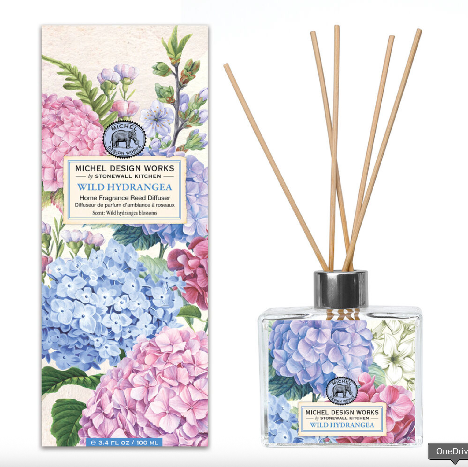 Wild Hydrangea Home Fragrance Reed Diffuser