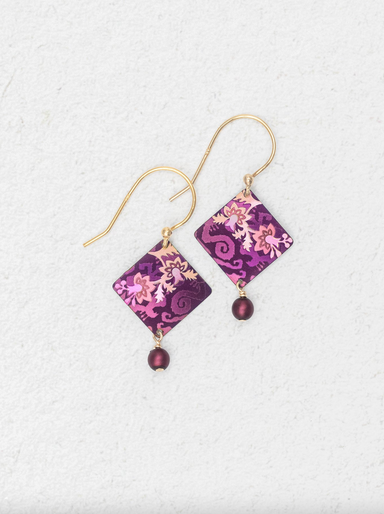Holly Yashi Garden Soiree Earring - Vintage Burgundy