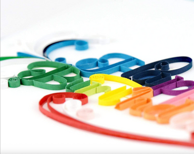 Happy Birthday - Blank Quilling Card