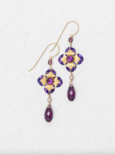 Holly Yashi Octavia Earrings - Royal Purple