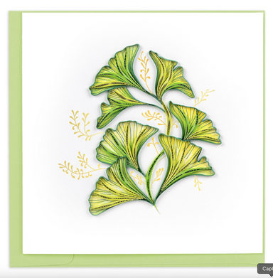 Ginkgo Leaves Blank Quilling Card
