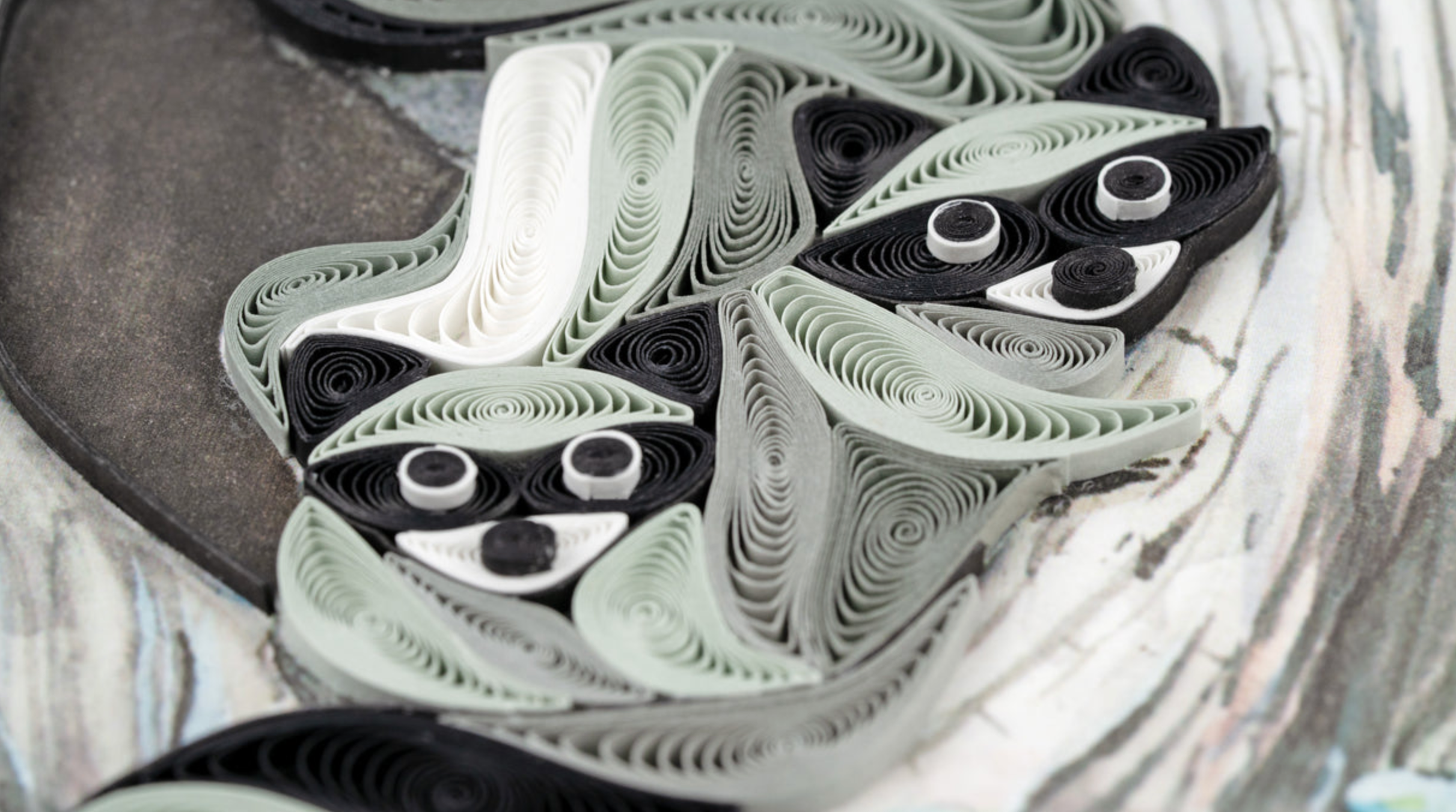 Raccoon in Tree Hole Blank Quilling Card Card