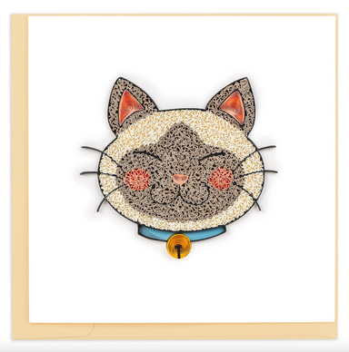 Kawaii Cat Blank Quilling Card