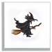 Flying Witch Halloween Quilling Card