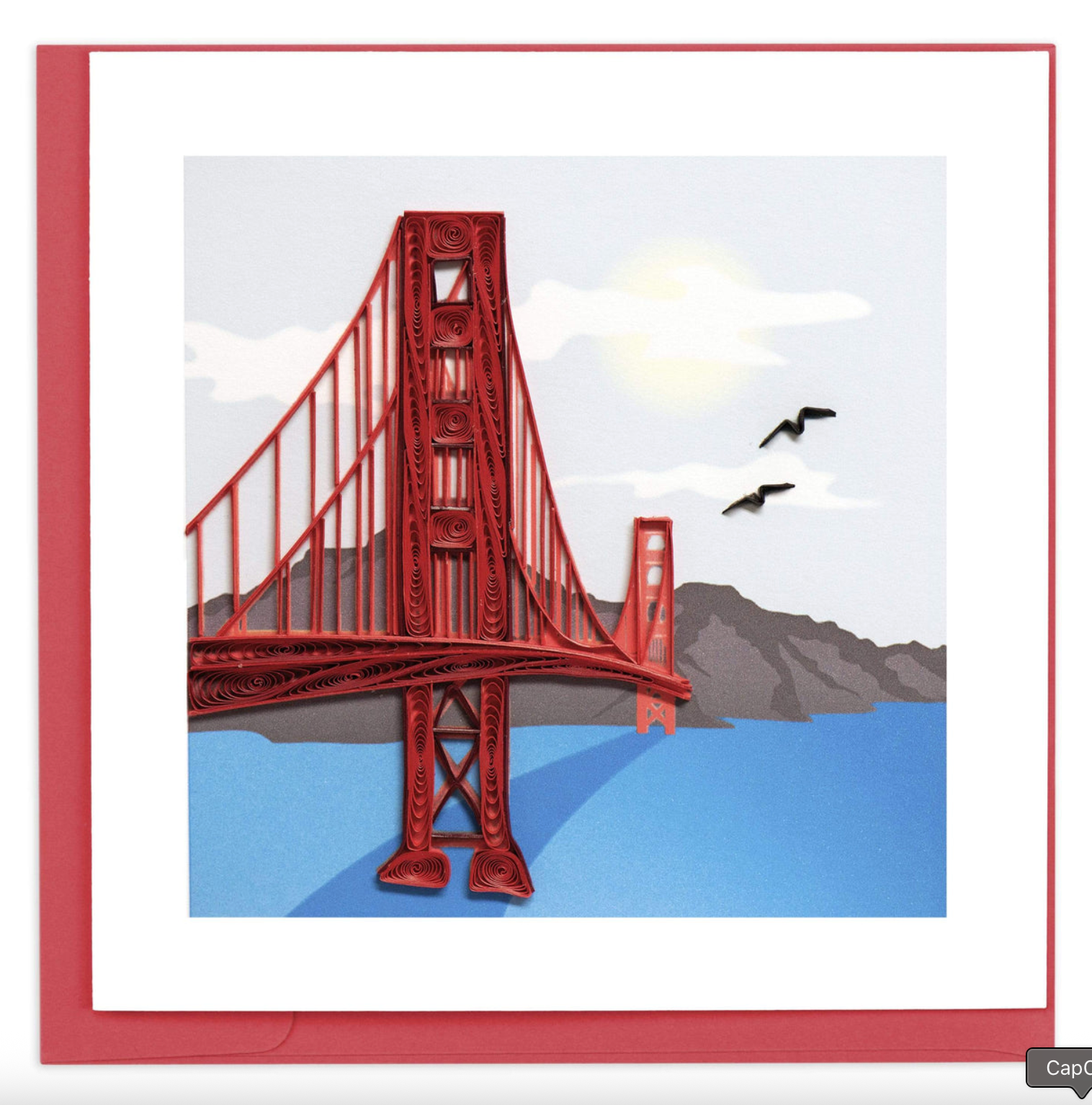 Golden Gate Bridge Blank Quilling Card