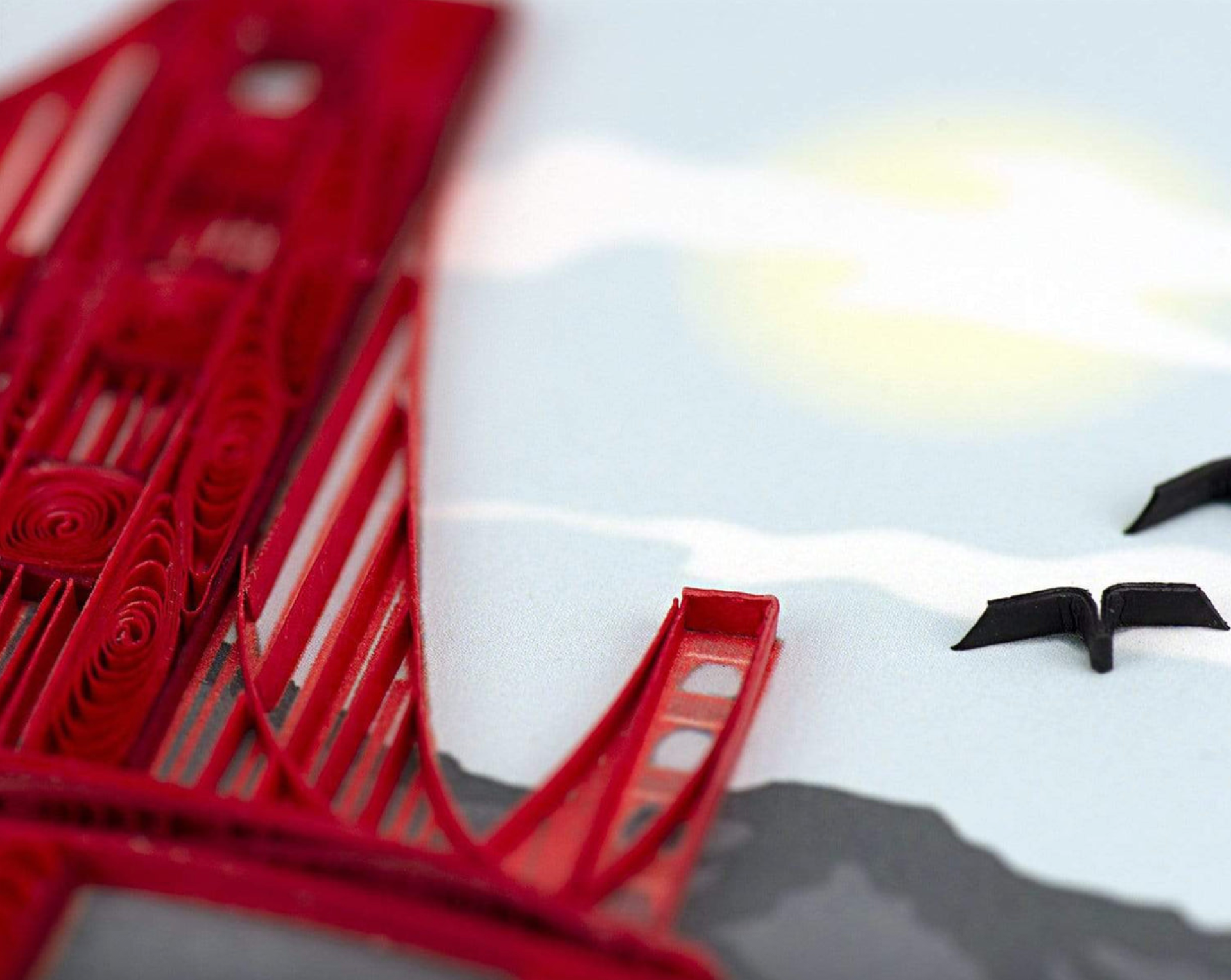 Golden Gate Bridge Blank Quilling Card