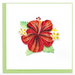 Hibiscus Blank Quilling Card