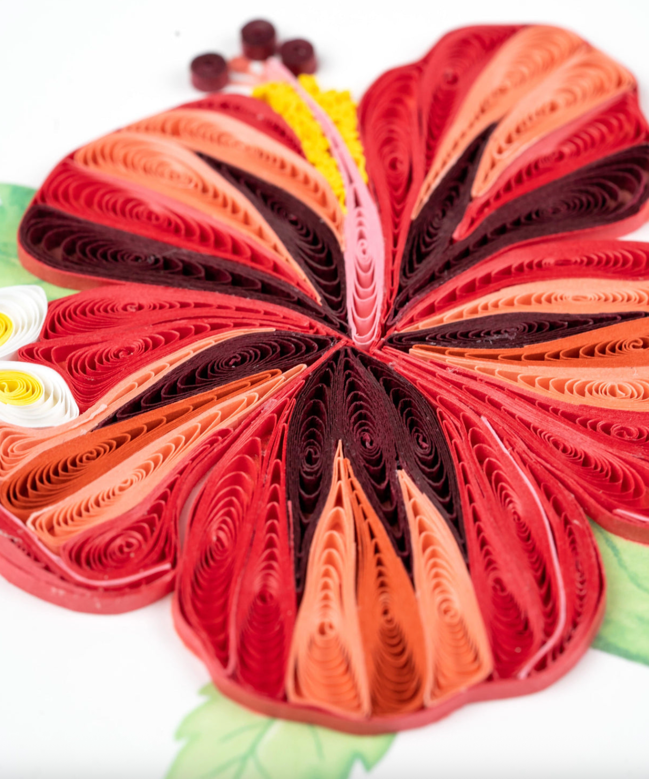 Hibiscus Blank Quilling Card