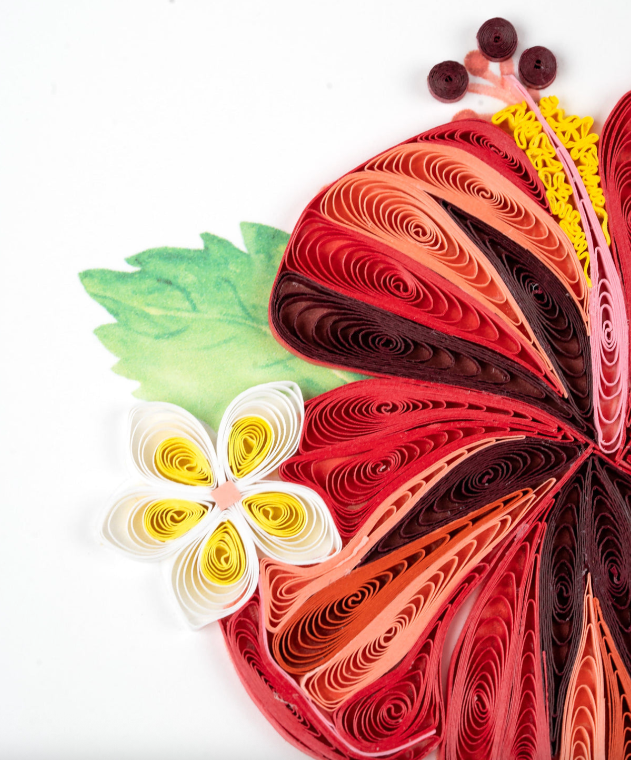 Hibiscus Blank Quilling Card