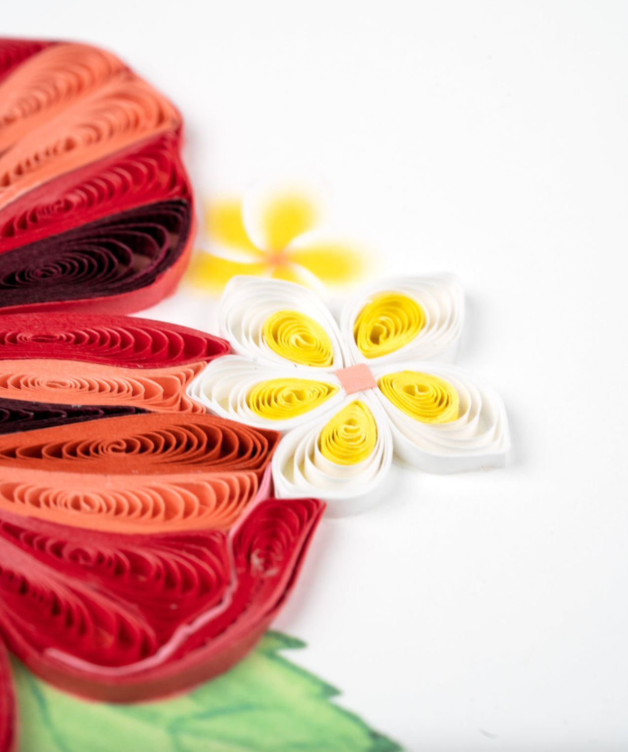 Hibiscus Blank Quilling Card
