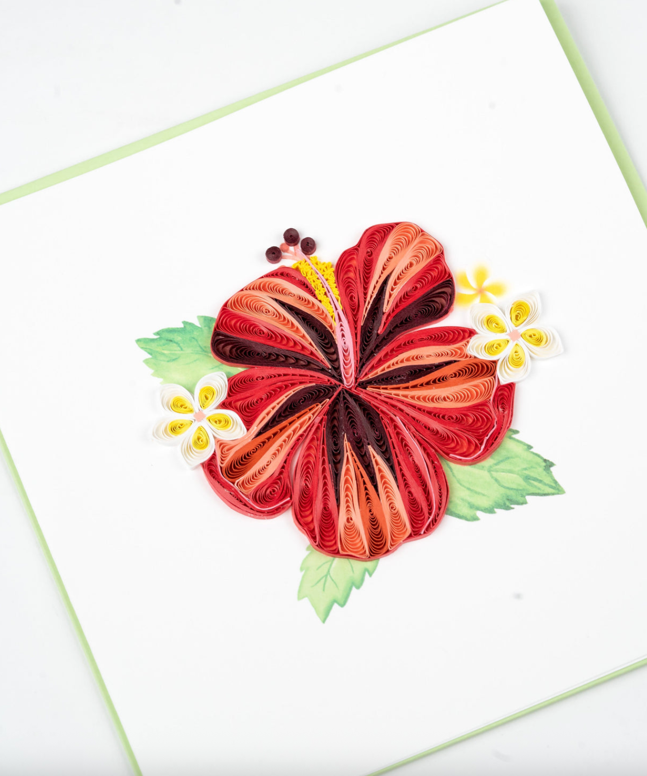 Hibiscus Blank Quilling Card