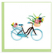 Bicycle & Flower Basket Blank Quilling Card