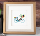 Bicycle & Flower Basket Blank Quilling Card