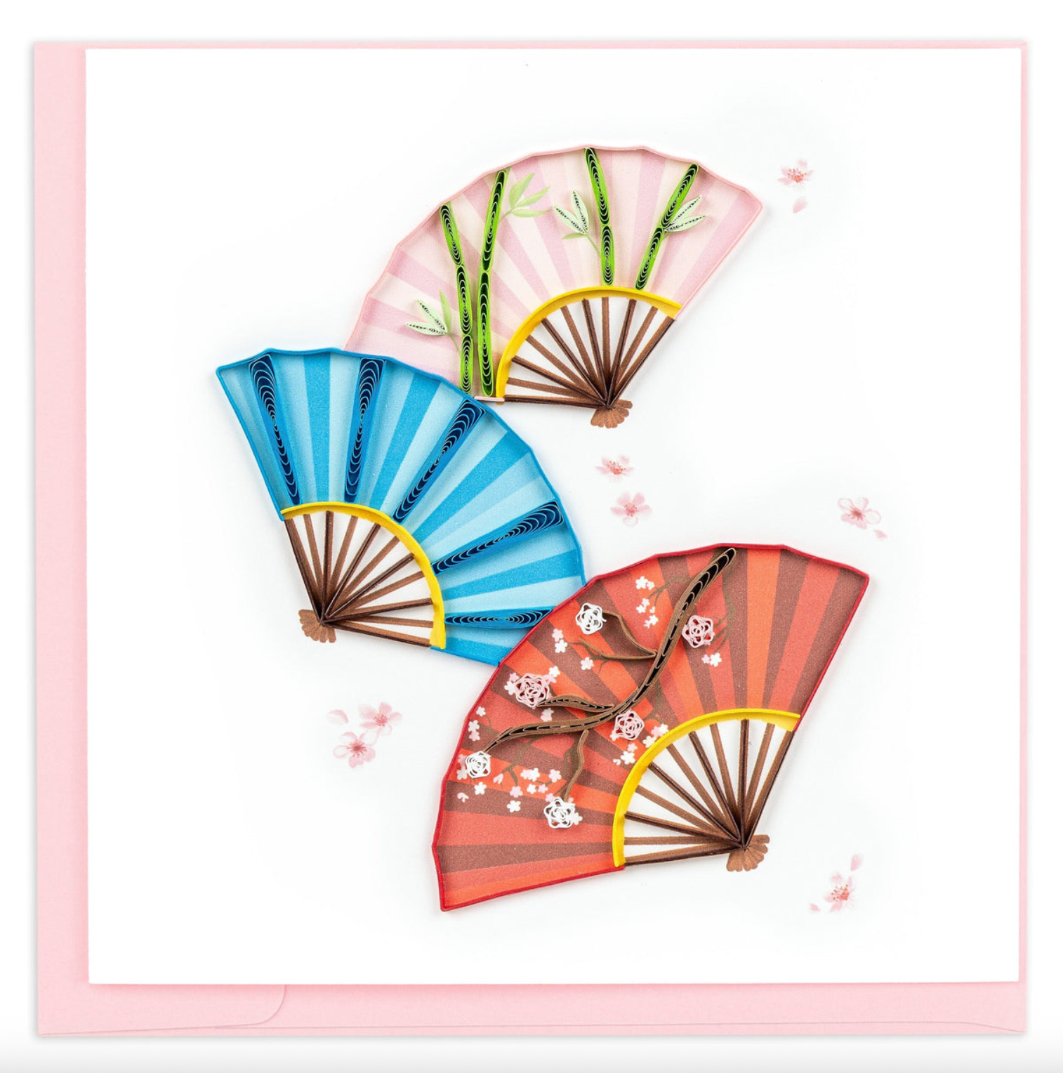 Decorative Fans Blank Quilling Card