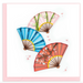 Decorative Fans Blank Quilling Card