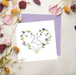 25th Silver Wedding Anniversary Quilling Card