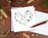25th Silver Wedding Anniversary Quilling Card