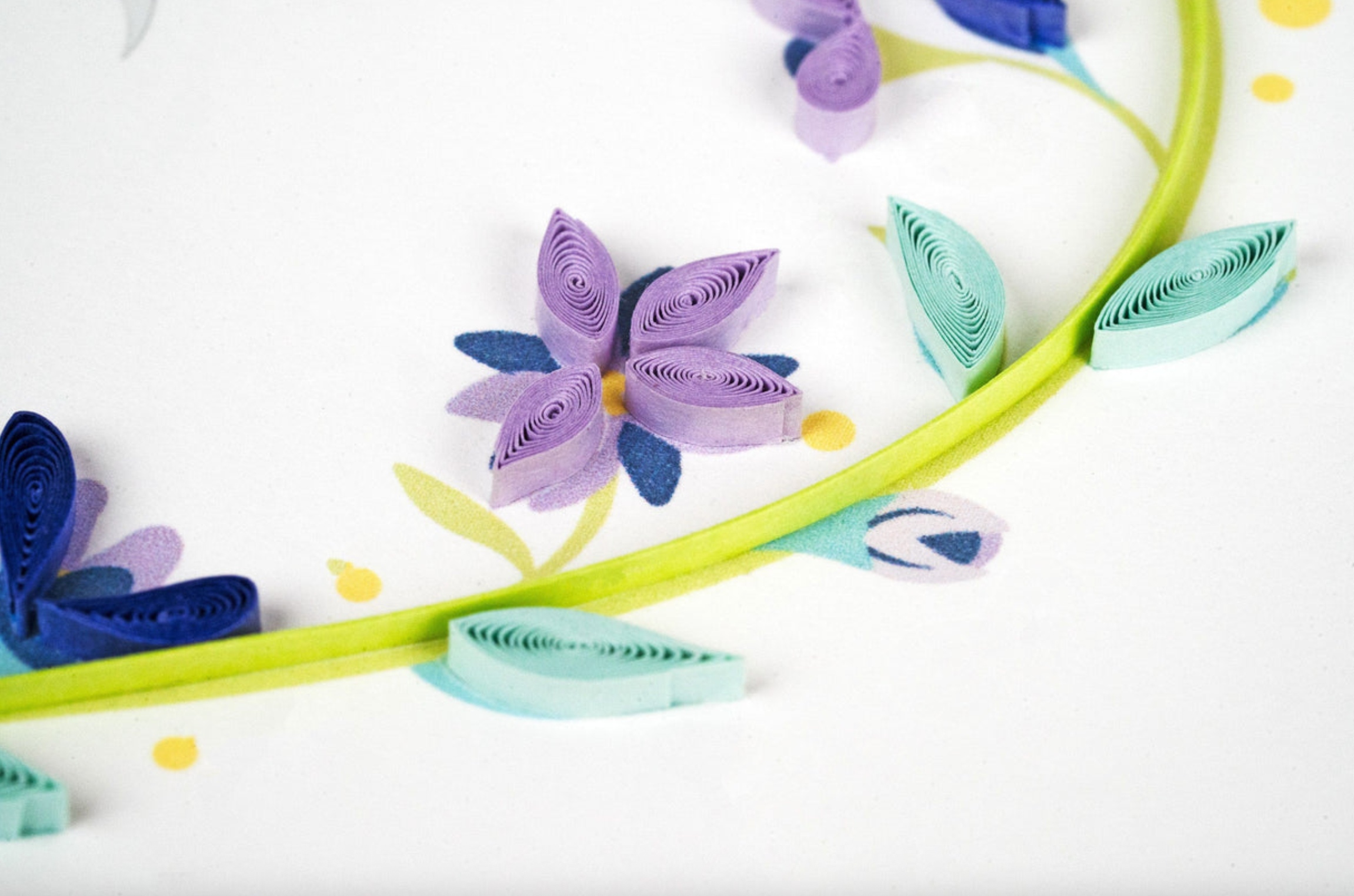 25th Silver Wedding Anniversary Quilling Card