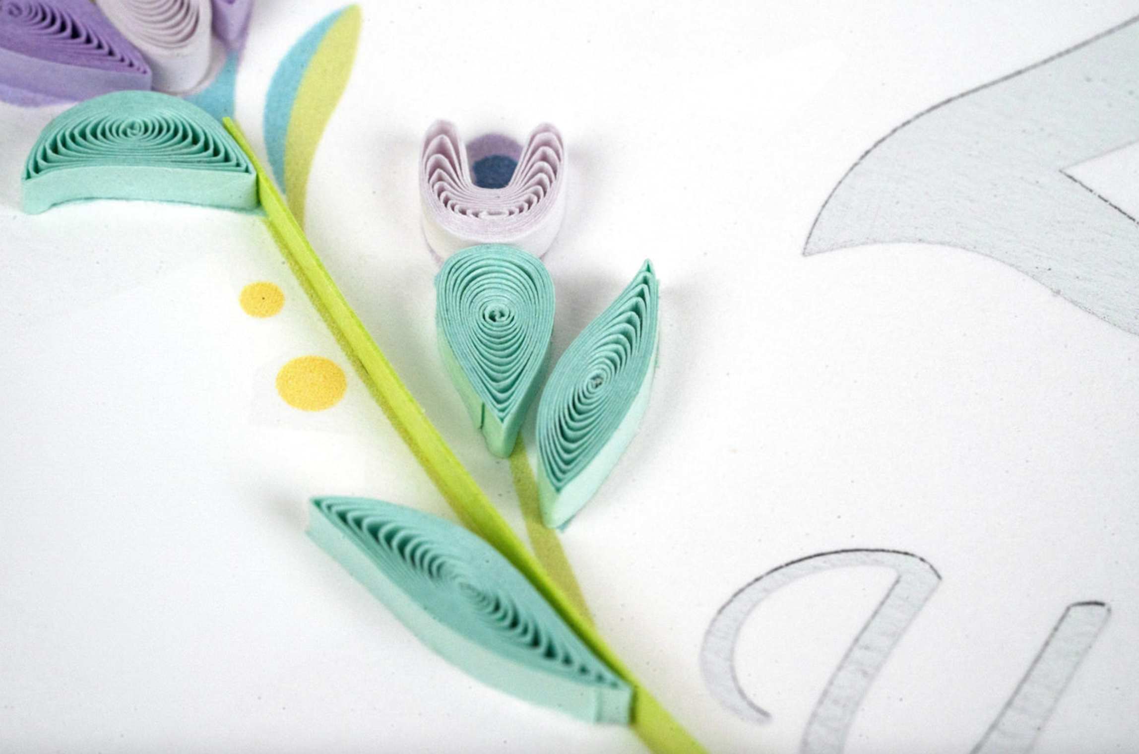 25th Silver Wedding Anniversary Quilling Card