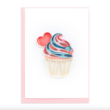 Lovely Cupcake Quilled Gift Enclosure