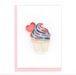 Lovely Cupcake Quilled Gift Enclosure