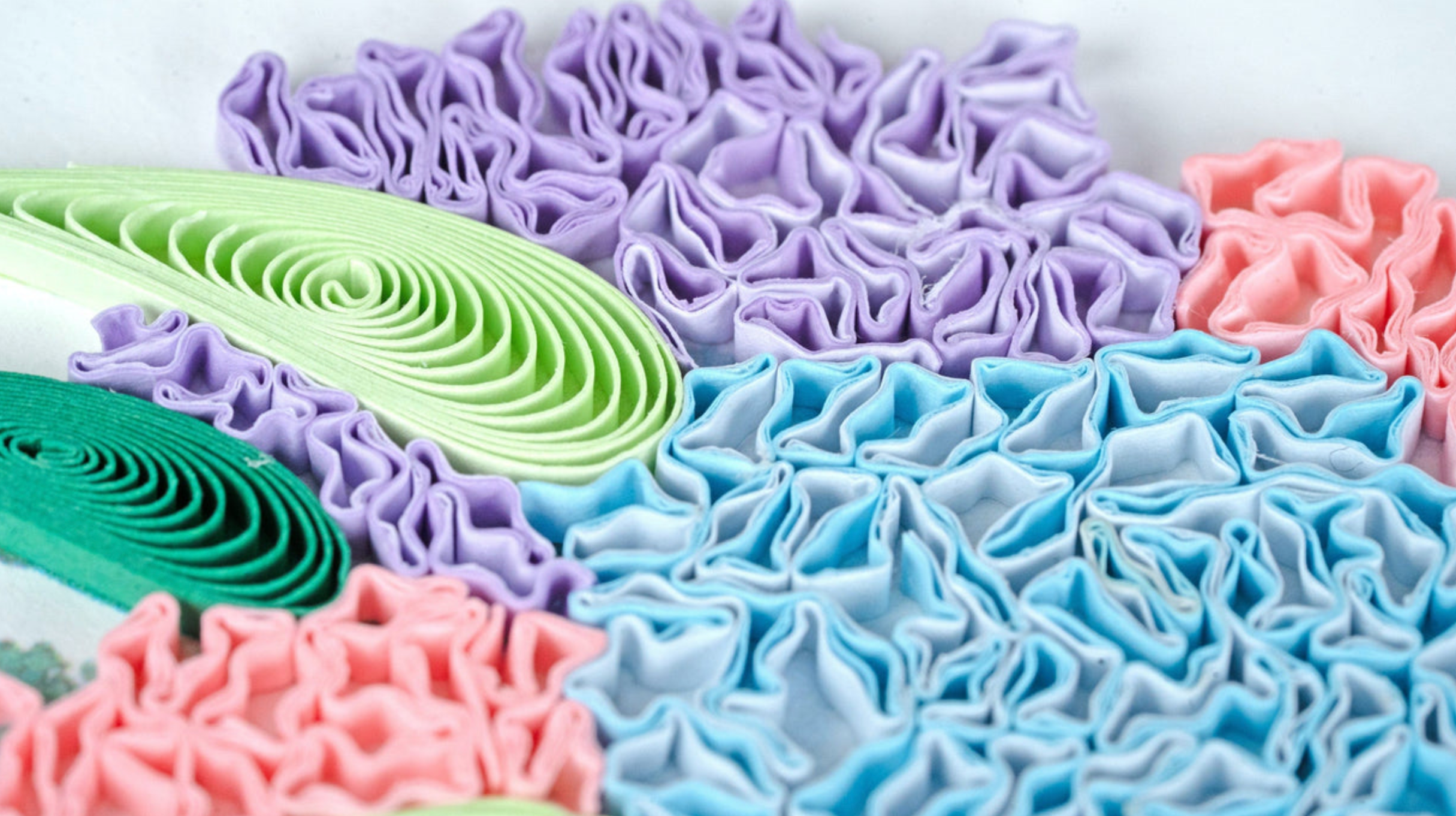 Hydrangea Bouquet Happy Birthday Quilling Card