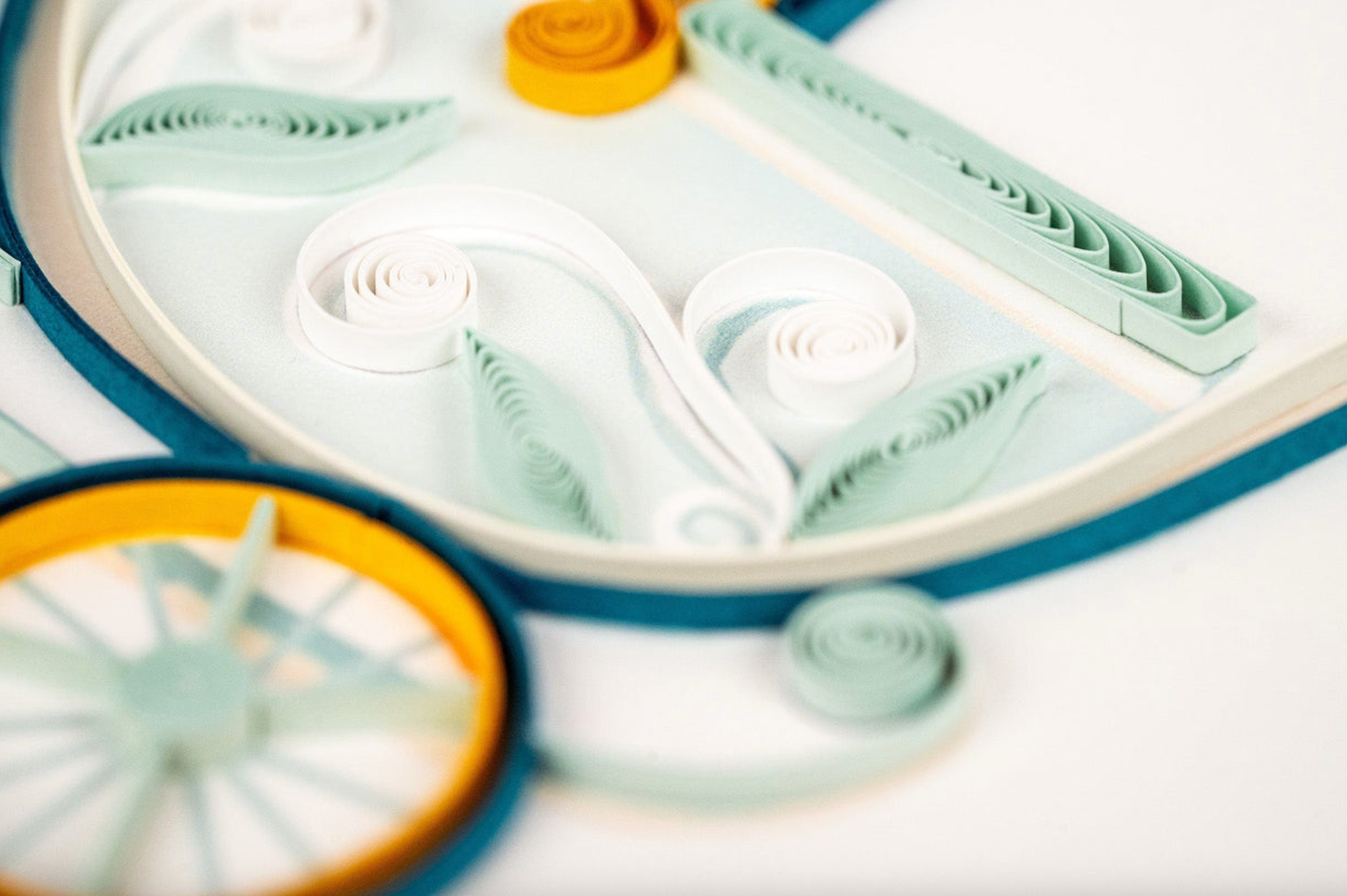 Blue Baby Buggy Blank Quilling Card