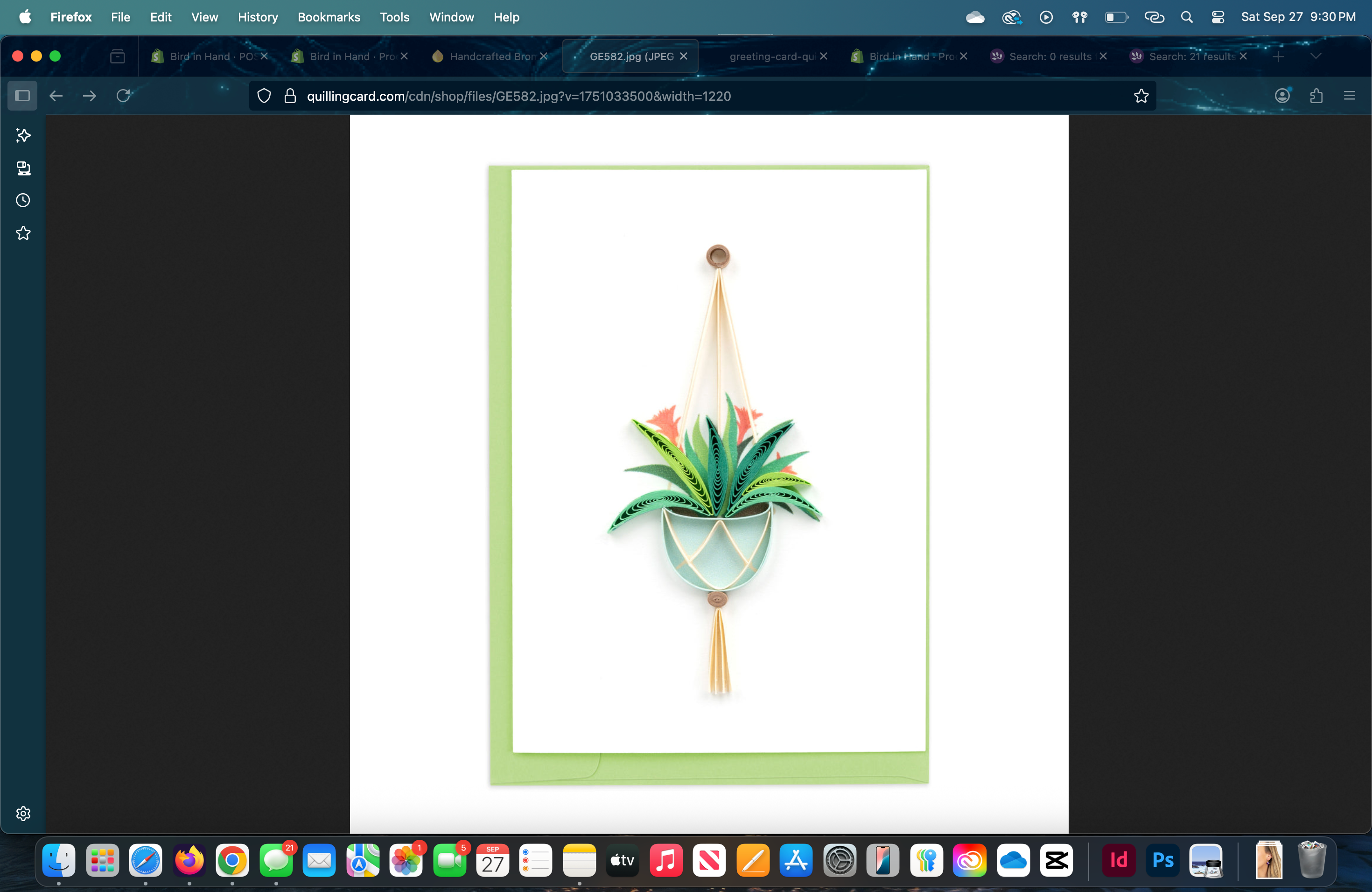 Duck Migration Blank Quilling Card