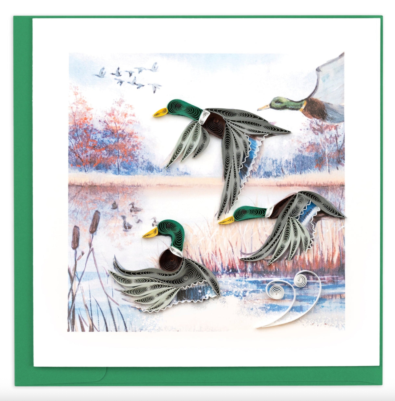 Duck Migration Blank Quilling Card