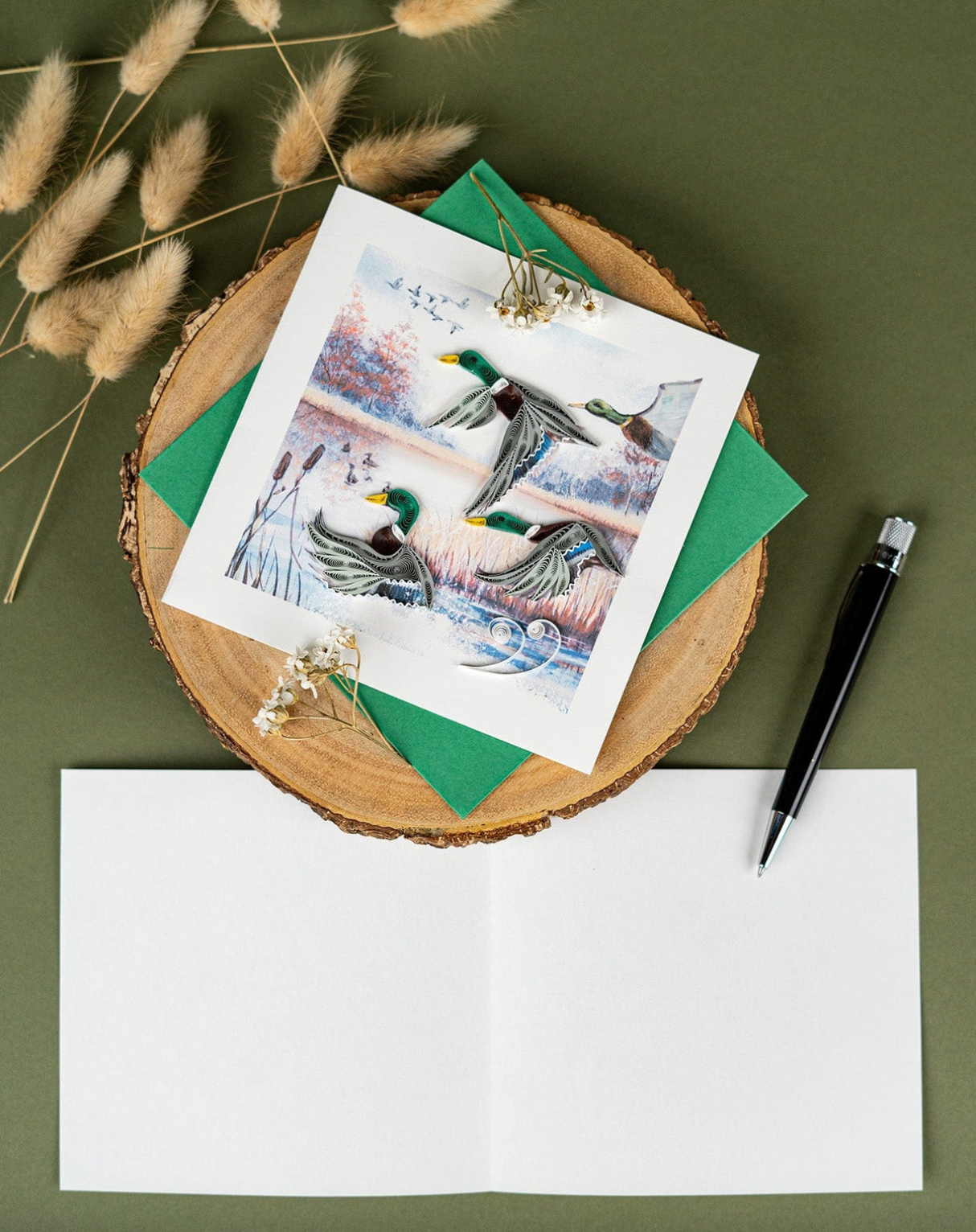 Duck Migration Blank Quilling Card