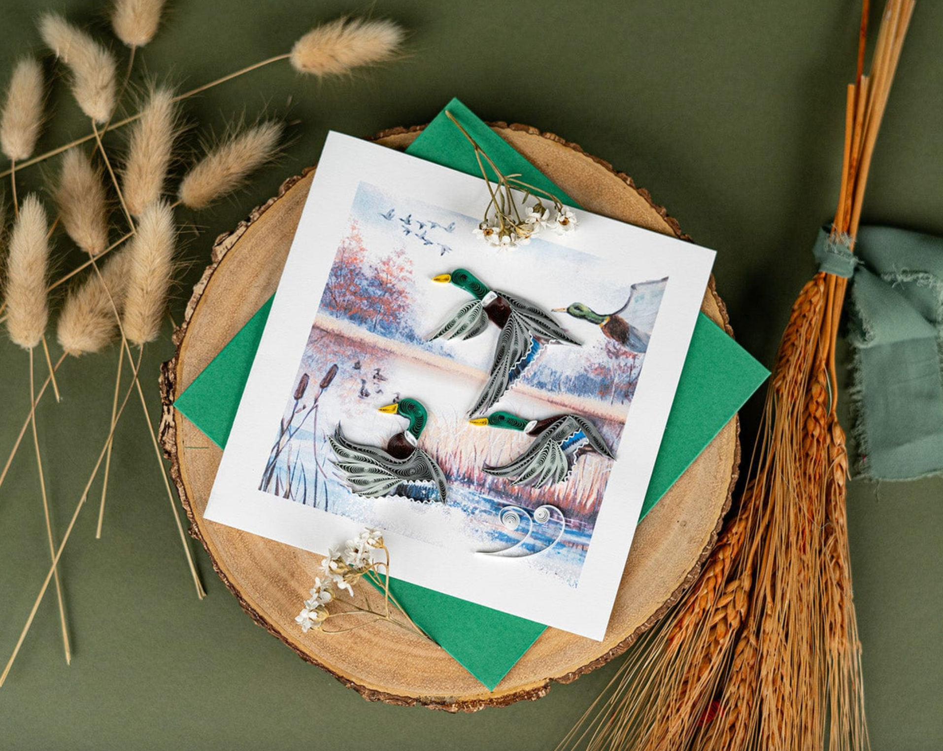 Duck Migration Blank Quilling Card