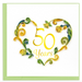 50th Golden Wedding Anniversary Quilling Card